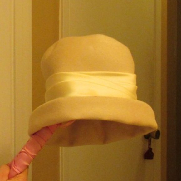 Foley\'s of Houston Vintage Cream Wool Hat main image 4